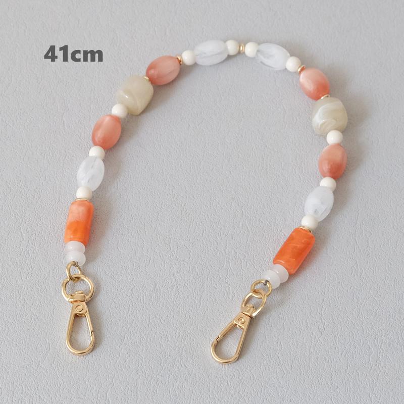 New Fashion Woman Bag Accessory Detachable Candy Beaded Chains Cute Acrylic Luxury Strap Women Elegant Bag Acrylic Handle Chain