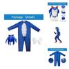 Exquisite Quality Sonic Costume For Kids With Headgear And Gloves
