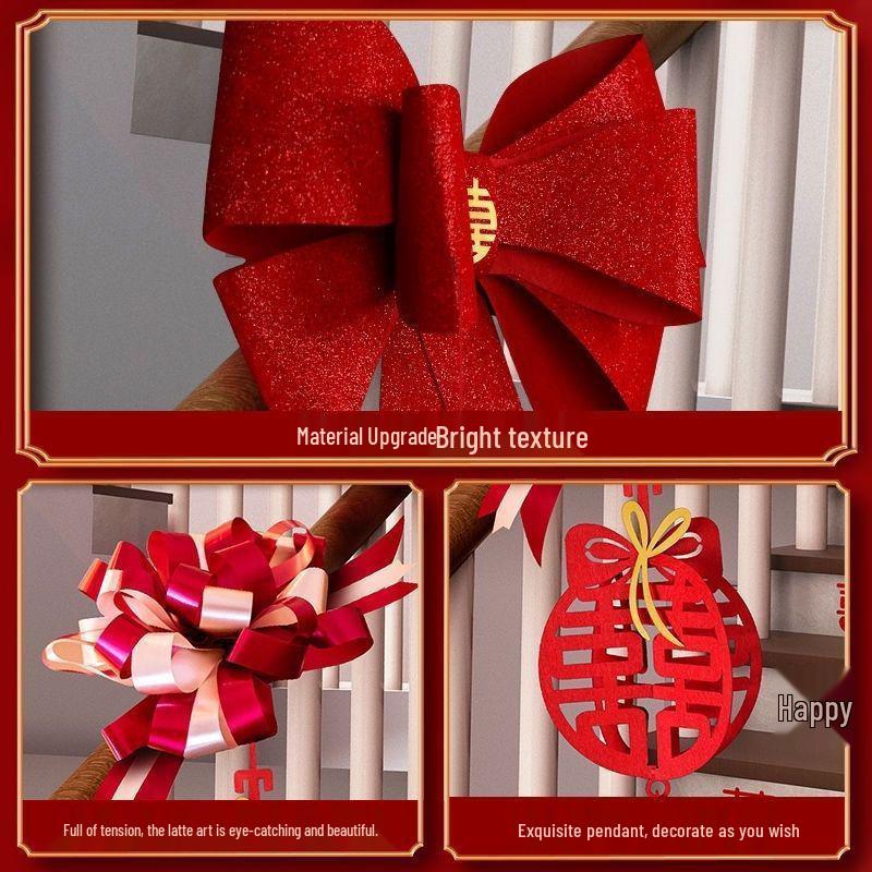 Creative Wedding Stair Railing Flowers & Bridal Room Decoration Set