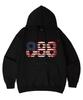 [Fleece-Lined/Non-Fleece-Lined] Usa Number.888 Oversized Hoodie 7 Colors (B Type)