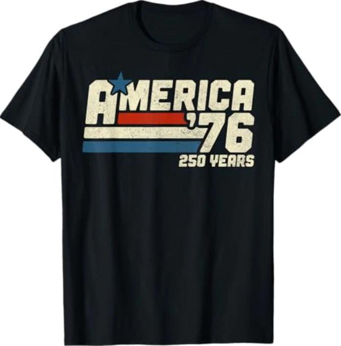 America Retro 250 Years 250th Anniversary USA 1776 2026 T-Shirt S