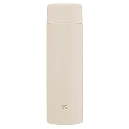 Zojirushi water bottle seamless lid 480ml screw stainless mug sand beige packing integrated easy clean only 2 points wash SM-ZB48-CM
