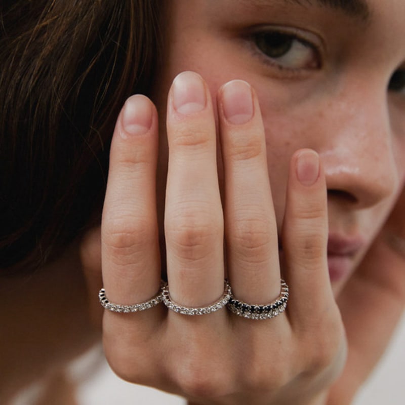 LOVE ME MONSTER [2 SET] Minimal Cubic Ring (L244MRI010)