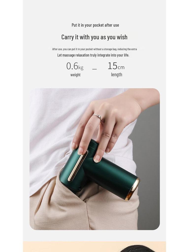 Smart Mini Pocket Electric Muscle Massager Gun - Portable Full Body Vibration Therapy