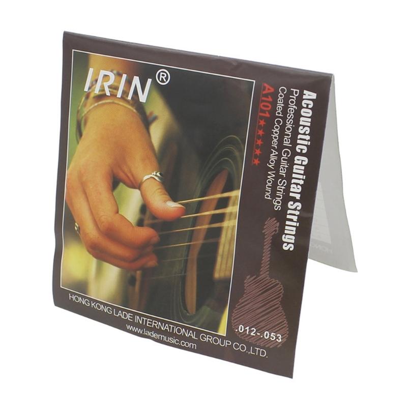 6 Pcs Folk Guitar Steel Core String 6-string Acoustic Guitar Strings Replacement
