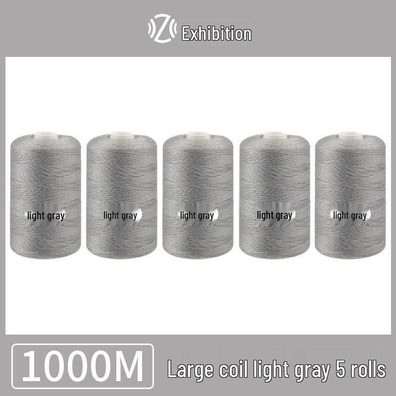 Polyester Sewing Thread - 1000 Yards for Garments & Crafts, Assorted Colors, Small Spool