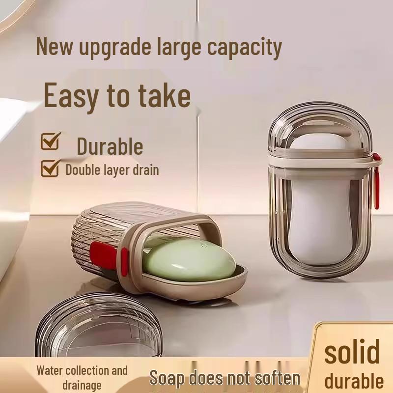 

Portable Travel Soap Box - Compact Bathroom Storage for Easy Carrying