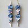 Satin Fabric Satin Flower Sash Silk Fabric Floral Decorative Artificial Floral Garland Elegant Ornament Artificial Flower