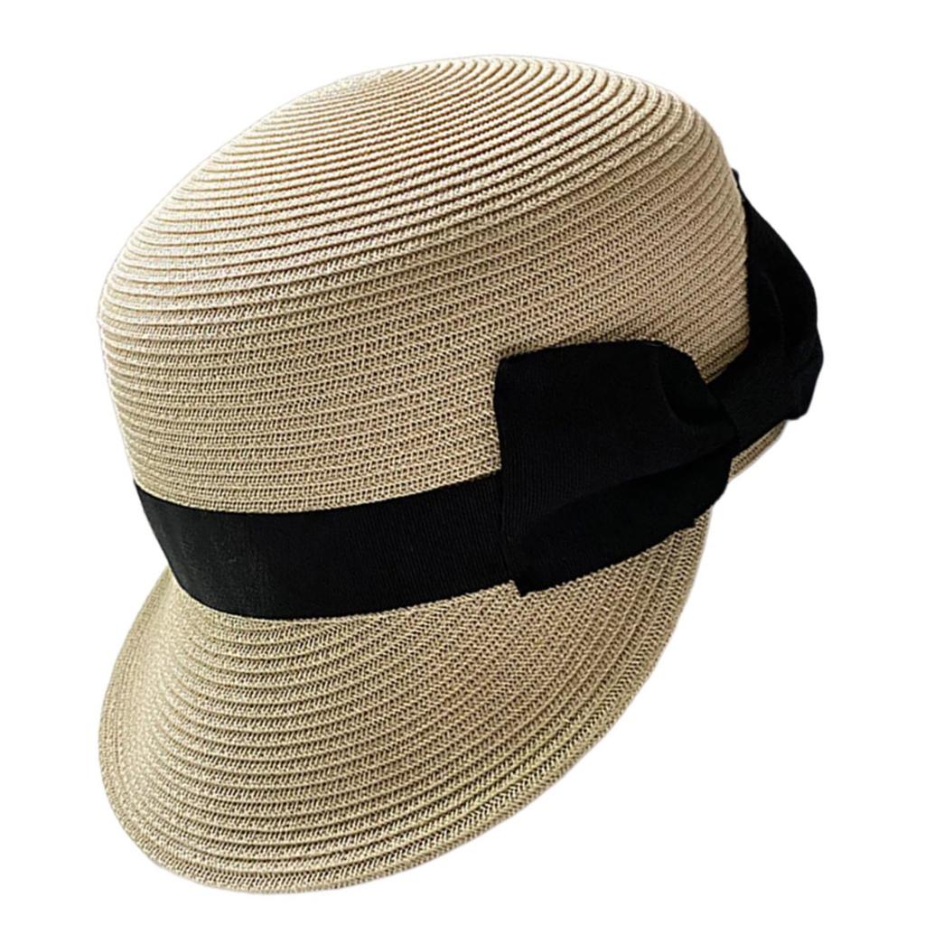 Cloche Hat Handmade Straw Hat Elegant Sun Hat Surprise Gift for Girlfriend for Vacations French Style