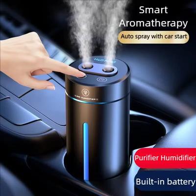 Auto-Lufterfrischer, wiederaufladbarer USB-Aromatherapie-Luftbefeuchter, Mini-Diffusor für ätherische Öle, Auto-Innenausstattung, leichter Duft, langanhaltend