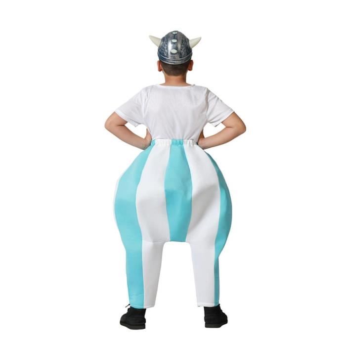 Déguisement Galo - ATOSA - Garçon 5-6 Ans - Rayures Bleues - Chemise Et Pantalon - Multicolore