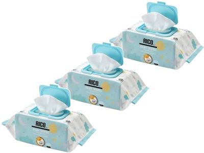 RICO Baby 100 hojas x 3 en paquetes de Toallitas, (Vendido 3)