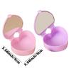 10pcs Heart-Shaped Jewelry Storage Box with Mirror  Plastic Organizer for Rings,Earrings,Necklaces Ideal for Weddings,Souvenirs,Home Decor,Jewelry Box