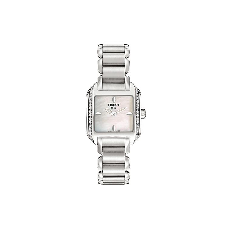 TISSOT  S&eacute;rie Seastar Mouvement Quartz &Eacute;l&eacute;gante Montre Mode Montres Femmes Blanc Acier Inoxydable T02.1.385.71 Regular Watch Box,Silver Dial