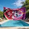 Personalized Unicorn Beach Towel Swim Blanket Pool Summer Throw Decor Gift For Beach Vacation Decor