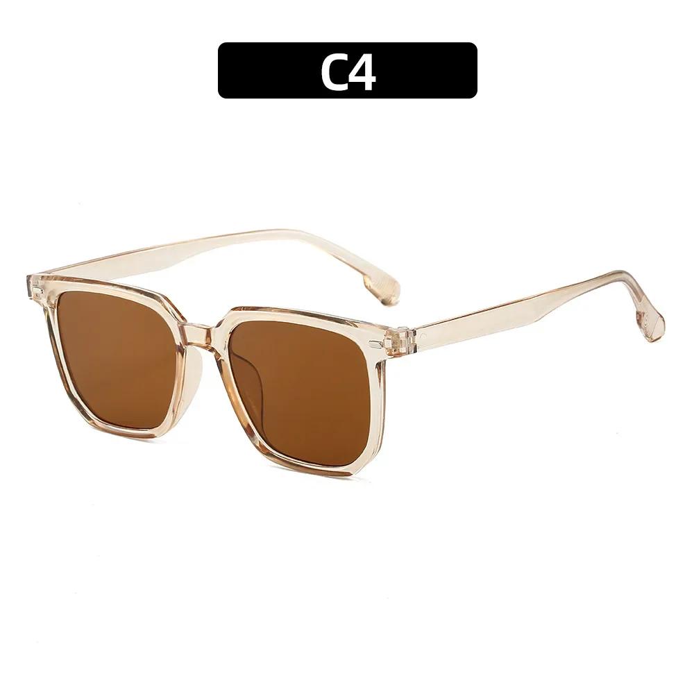 

New Vintage Square Sunglasses Men Luxury Brand Small Round Sun Glasses Female Small Eyewear Oculos De Sol for Male Female As Picture