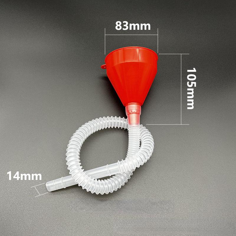 Car Plastic Long Stem Funnel Gasoline Oil Filling Tool Refueling Funnel for Gasoline Engine Oil Motorcycle Farm Machine Funnel