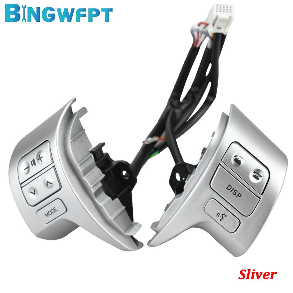 Steering Wheel Switch Audio Phone Volume Control Buttons For Toyota Corolla ZRE15 2007-2009 84250-02200