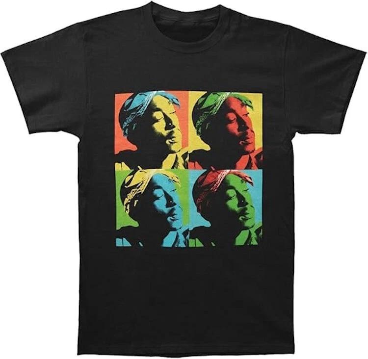 Tupac Hip Hop T-shirt - 2pac Pop Art Bandana Photo Tee -Official S
