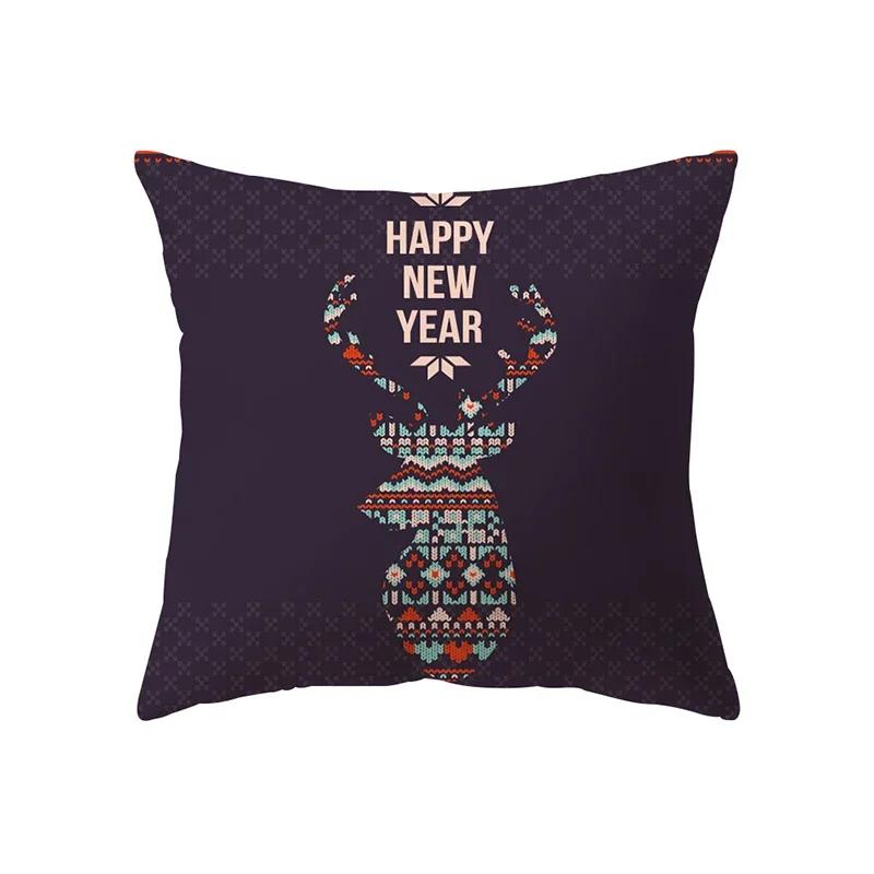 Рождественское украшение  Тематический принт  Наволочка  Дом Гостиная Диван Подушка 12x12Inch