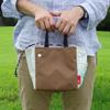 Fishing Net Nylon Mini Tote Bag ALLIANCE FOR THE BLUE ROOTOTE RT Lou Garbidge AFB Fnet 9632 [Rootote] × (Brown)