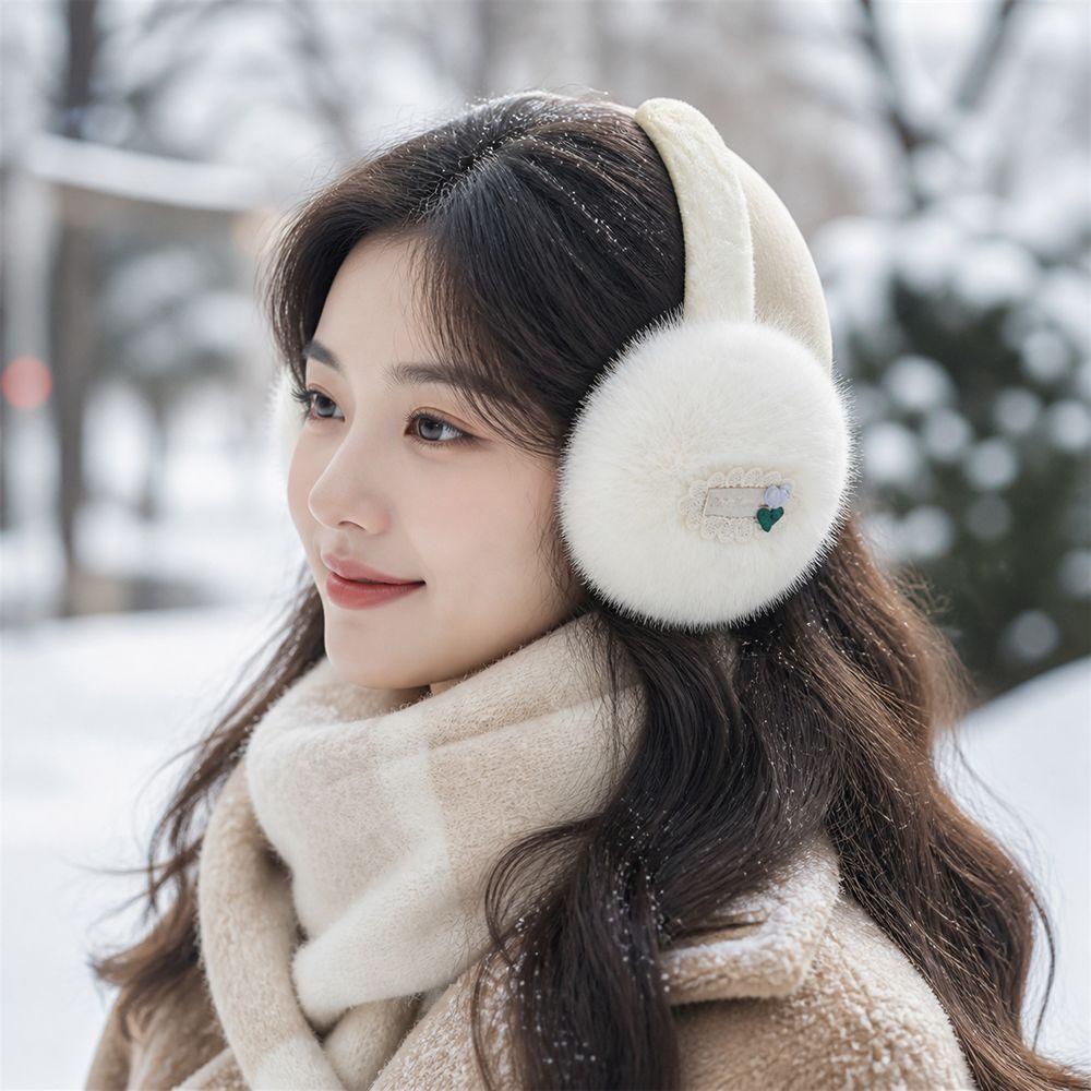 Faux Fur Plush Earmuffs Foldable Ear Covers New Headband Earmuffs Winter Outdoor Use