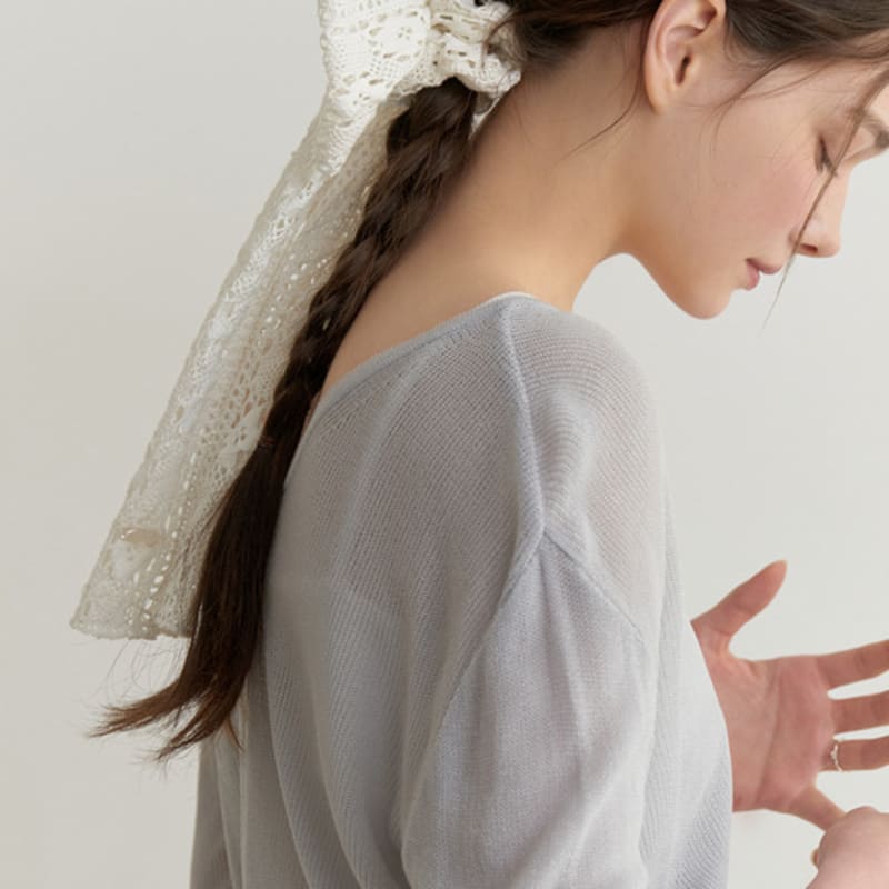 

RE_L Бранч многослойная резинка-скранчи (белый) WHITE