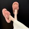 Women's Internet Celebrity Thick-soled Fur Slippers Women's Outerwear 2024 Autumn and Winter Cross Fur Slippers
