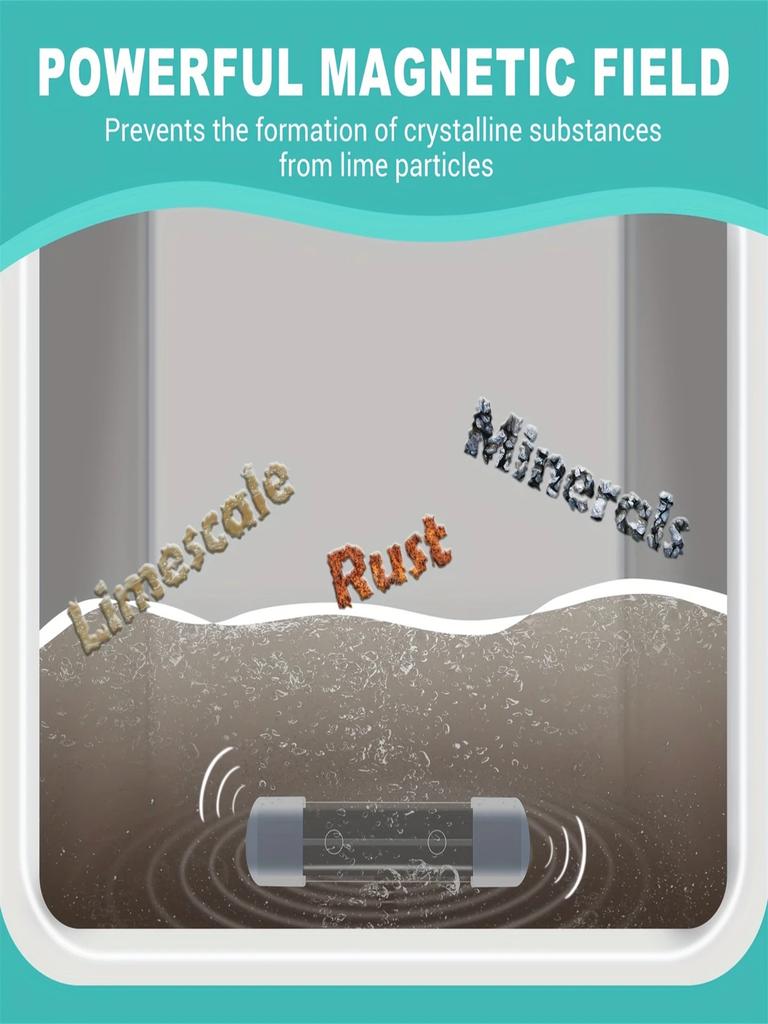 Balení 4 automatických čističů nádržek na vodu, Chemické látky, Magnetické čističe toalet, Vhodné pro skvrny od tvrdé vody, Dlouhotrvající chemikálie