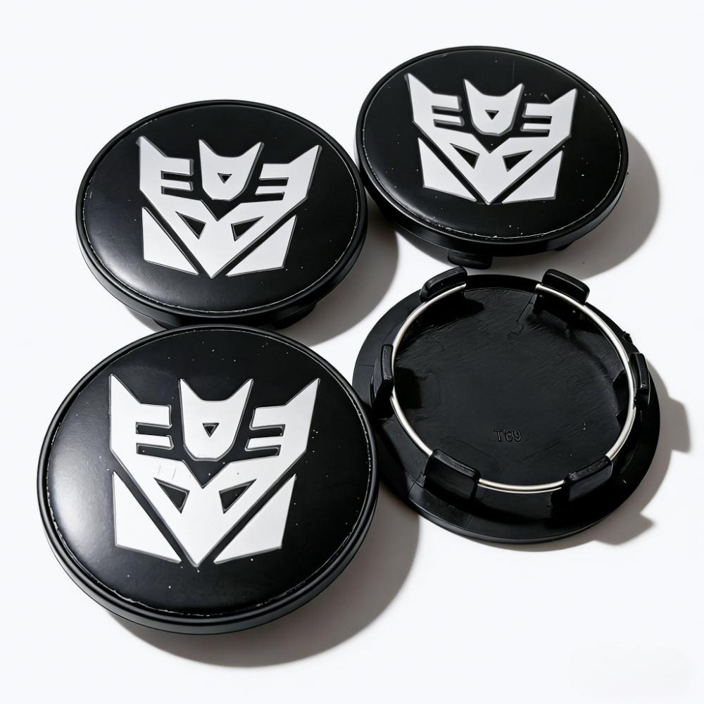 

4pcs 69mm ( Clips 56mm ) Transformers Logo Emblem Badge Car Wheel Center Caps Rim Hubcaps Wheel Hub Dust Cover Car Accessories Transformers Badge&4pcs T69 Wheel Caps