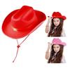 Kids Cowgirl Hat Birthday Party Cowgirl Hat Wide Brims Western Fedoras Hat