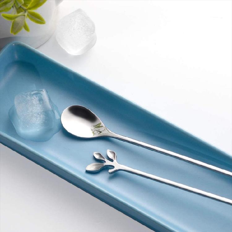 6 Pack Tableware Dessert Spoons Stirring Spoon for Kitchen Stirring Mixing Sugar