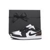 Air Jordan 1 Slip Resistant Abrasion Resistant Low Top Vintage Basketball Shoes Men's Black Brown 553558-132(Team59-SBOX)