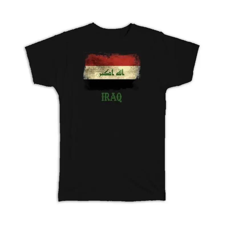 Iraq Iraqi Flag Distressed Art Asia Asian Proud Country Souvenir T Shirt