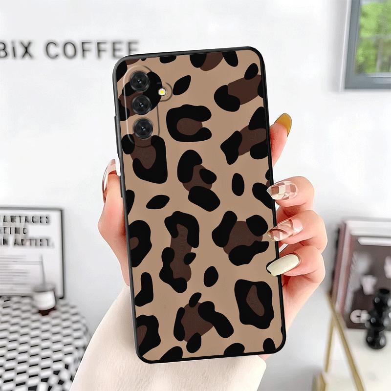 Leopard Print Trend Desgin Soft Phone Case for Samsung A17 A37 A57 A16 A26 A36 A56 A15 A25 A35 A55 A14 A24 A34 A54 A13 A23 A33 A