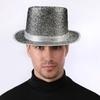 Bright Color Magicians Hat for Women Men with Belt Tall Hat Adult Theme Party Costume Hat Stage Performers Hat