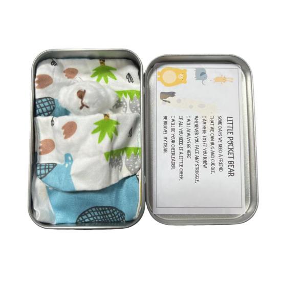 Plush Doll Personalized Gift Box Mini Stuffed Bear Set Soft Stress-Relief Companion for Teens Portable Cute Birthday Christmas Gift Comfort Security B белый
