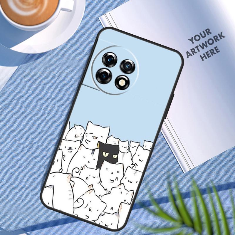 

Милый Мультяшный Чехол-Кошка Для OnePlus Nord CE 5 2 3 4 Lite N20 N30 OnePlus 15 13 12 11 9 10 Pro 13R 10T 13T Чехол OnePlus Nord CE5