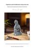 Elegant Wabi-Sabi Buddha Ornament: Artistic Hollowed-Out Tabletop Decor for Tea Table, Entrance, or Fish Tank Landscaping