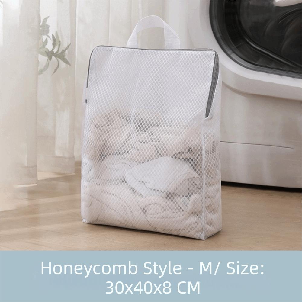 Hanging Storage Laundry Basket Zipper Clothes Wash Bags New Mesh Laundry Bag for Washing Machines