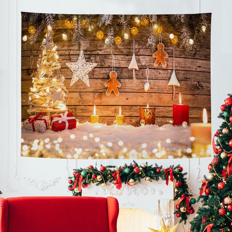 Christmas Tapestry European and American Style Home Decoration Christmas Bedroom Room Background Cloth