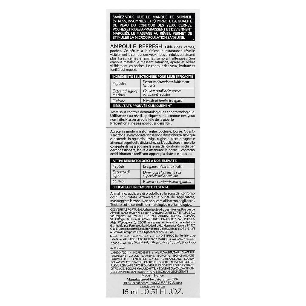 Ampoule Refresh, Day, 15Ml(0.51Fl Oz)