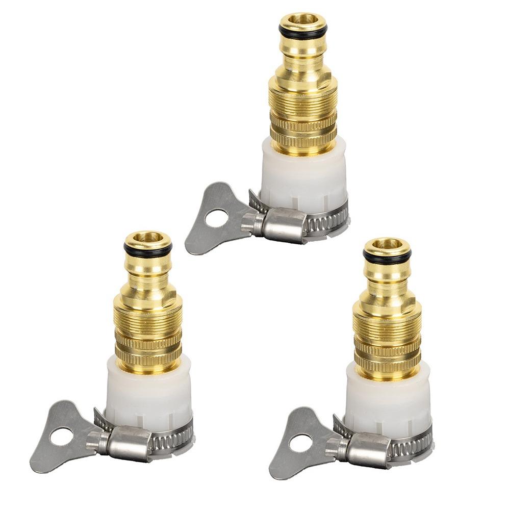3Pcs Nipple-type Universal Faucet Adapter 3-in-1 Faucet Connector Hose Adapter  Bathrooms 3Pcs Faucet Adapter