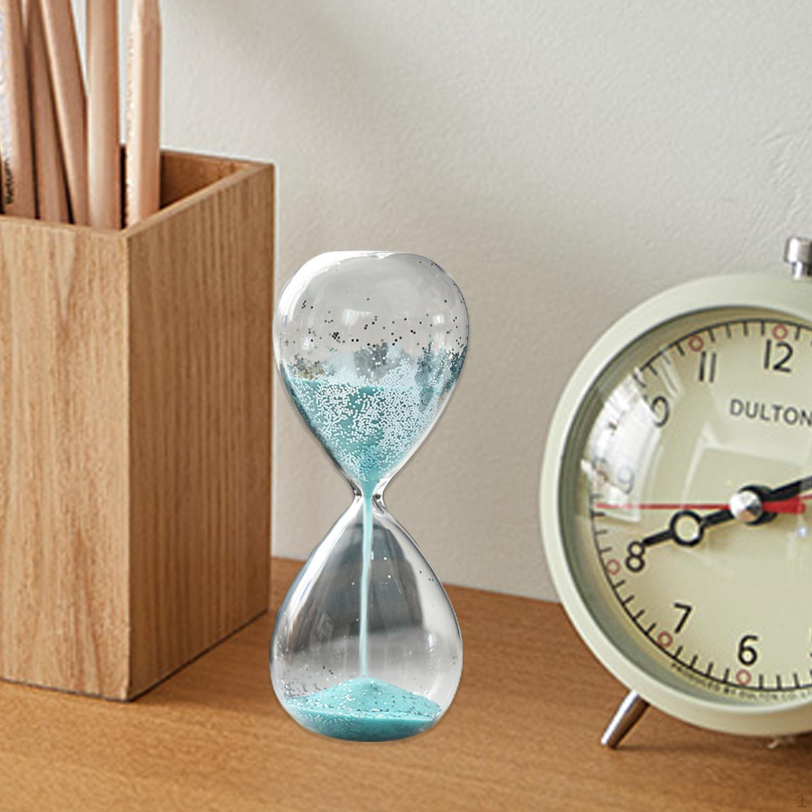 

Блестящие песочные часы, таймер, песочные часы, песочные часы, домашний орнамент для рабочего стола для йоги, декор синий