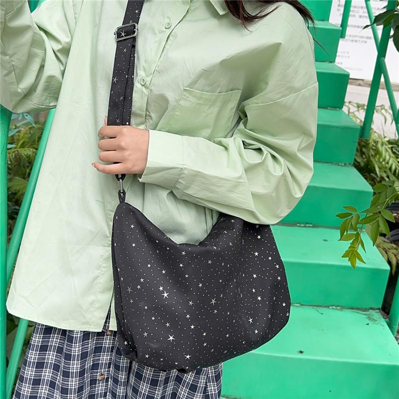 Women's Large Capacity Wave Dot Crossbody Bag Commuter Shoulder Bag