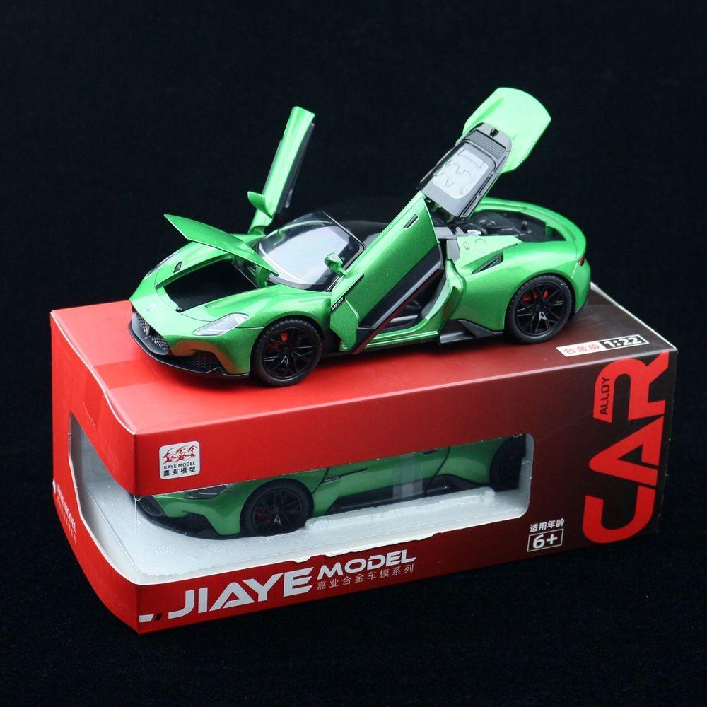 

Сплав Модель автомобиля Мазерати Игрушки Масштаб 124 Открывающиеся двери Дисплей Фестивальные подарки