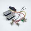 2 Tone 1 Volumes 5 Way Switch Electric Guitar Replacement Part Set Single Coil Pickups with Prewired Wiring Harness Set