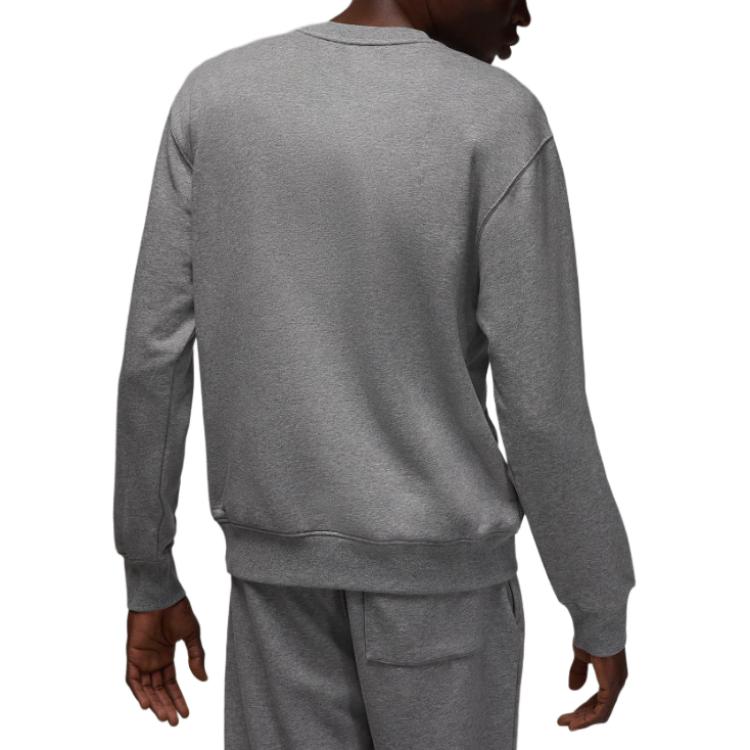 Jordan Brooklyn Comfortable Crew Neck Pullover Long Sleeve Sweatshirt Men sweatshirt Carbon-Stone FV7295-091