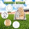 10 Sets Fußball Partygeschenke, DIY Schuhe Fußball Schlüsselanhänger Set enthält Fußball Schlüsselanhänger Organzabeutel und Danke Kraftanhänger