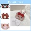 Adorable Cartoon Mini Shoulder Bag For Toddlers Cute Animal Print Pu Leather